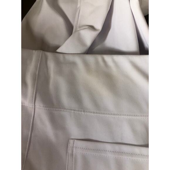 Halara Flex Work Pants High Waisted Pocket Slight Flare White NWT Medium Petite - Picture 7 of 10